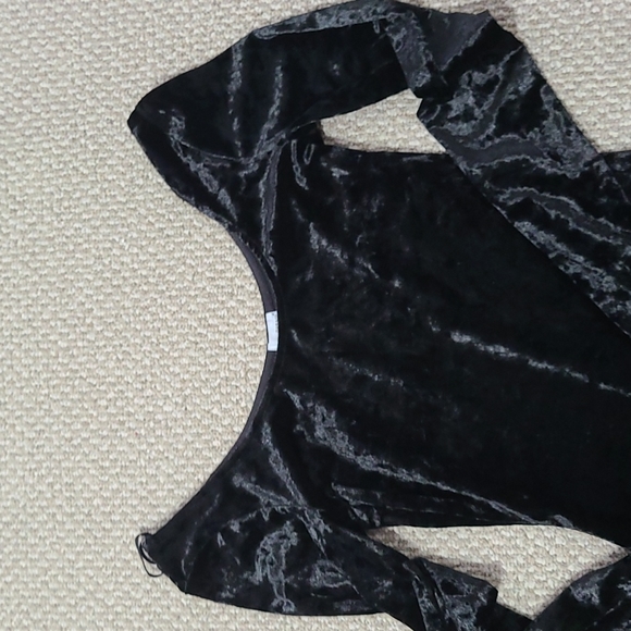 Garage Velvet Mini Dress - Picture 2 of 3